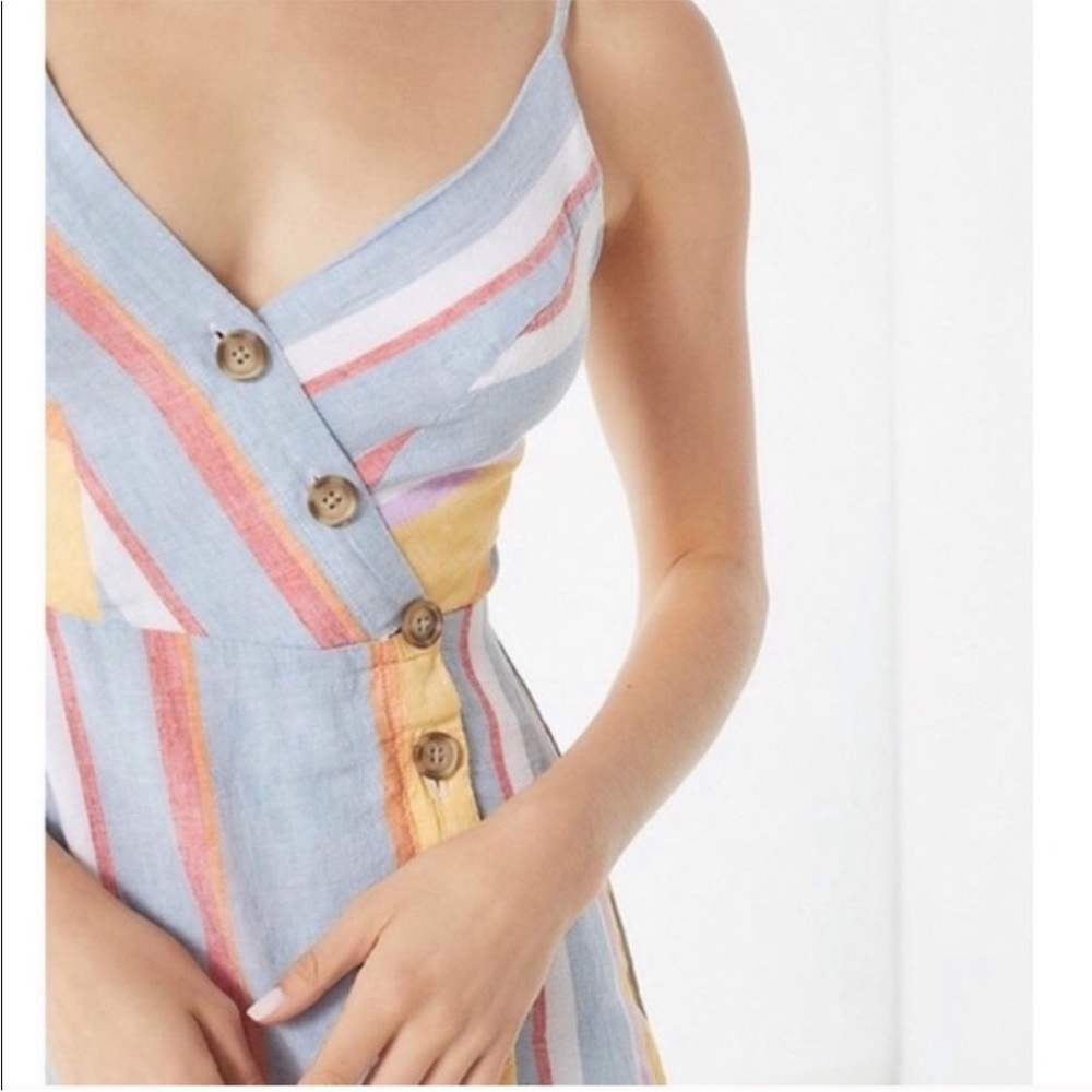 Urban Outfitters Linen Wrap Button dress Small